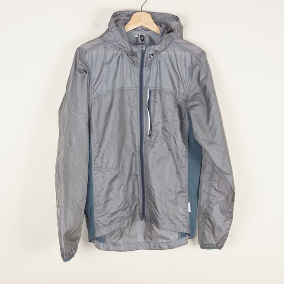 Club Ride Other - Club Ride Full Zip Reflective Detail Lightweight Windbreaker Gray Jacket Mens S